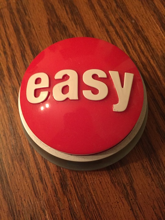 easy、ボタン